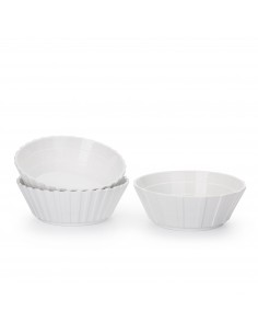 SELETTI Machine Collection set of 3 assorted porcelain salad bowls