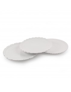 SELETTI Machine Collection set of 3 assorted porcelain dinner plates