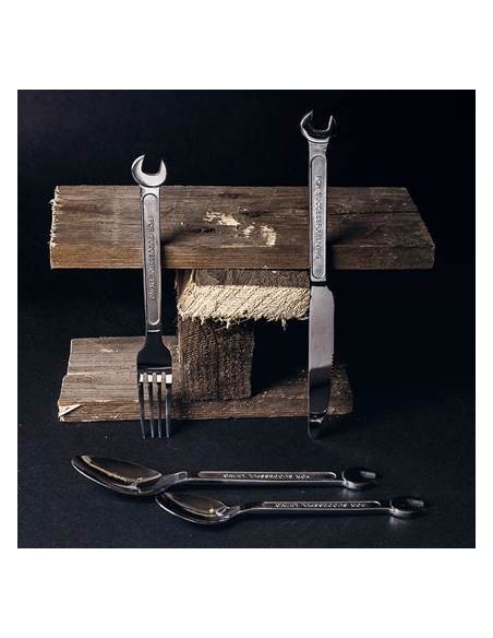 SELETTI Machine Collection bestek set: mes, vork, lepel, koffielepel
