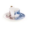 SELETTI Hybrid Tasse à café + assiette porcelaine  - Eufemia