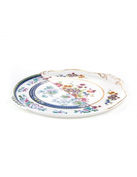 SELETTI Hybrid Porcelain round plate  - Dorotea