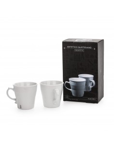 SELETTI Estetico Quotidiano set 2 mug cups in porcelain