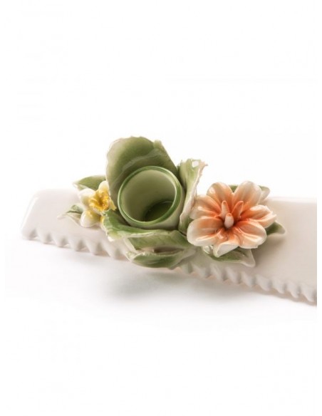 SELETTI flower attitude keramische bloemen kaarshouder - handzaag