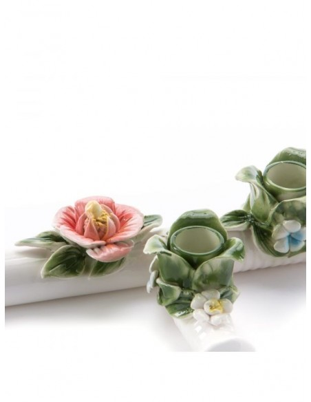 SELETTI ceramic flower candle holder flower attitude - the spontoon