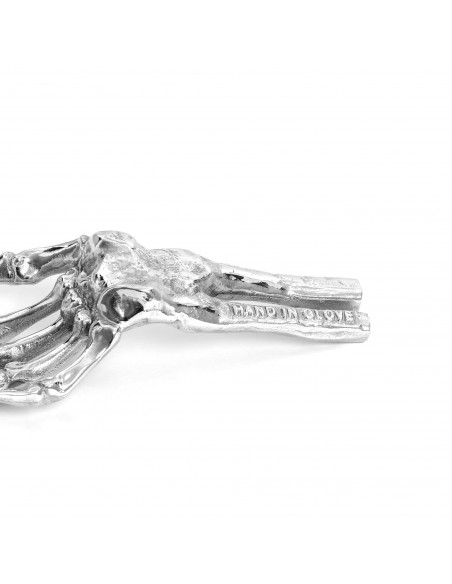 SELETTI Diesel Wunderkammer "Diesel-Skeleton Hand in Glove" - Hand Aluminium