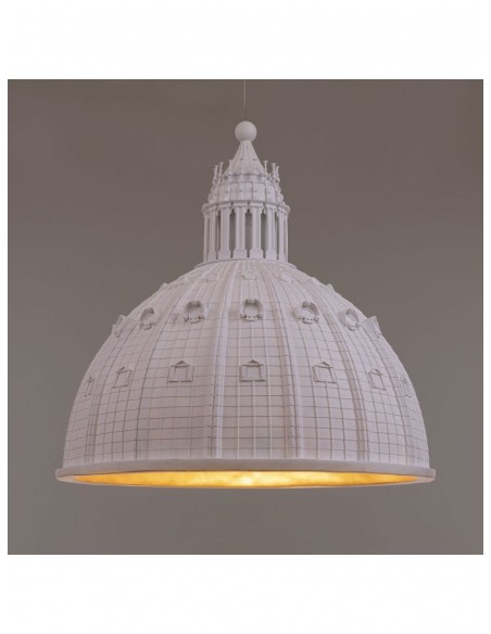 SELETTI Cupolone resin ceiling lamp - white