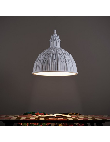 SELETTI Cupolone resin ceiling lamp - white