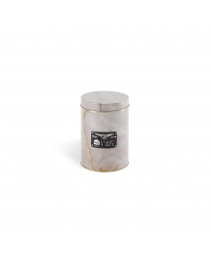 SELETTI Diesel-Alumarble metal box with lid - round