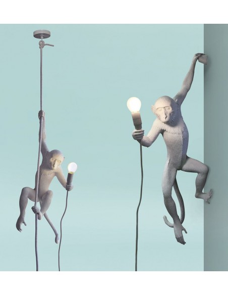 SELETTI The Monkey Lamp With Rope - Indoor
