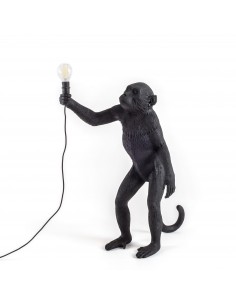 SELETTI The Monkey Lamp Standing Black - Outdoor