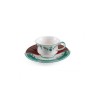 SELETTI Hybrid Tasse à café + assiette porcelaine  - Chuchuito