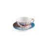 SELETTI Hybrid Tasse à thé + assiette porcelaine  - Kerma