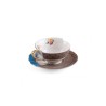 SELETTI Hybrid Tasse à thé + assiette porcelaine  - Kerma