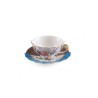 SELETTI Hybrid Porcelain tea cup + plate  - Kerma
