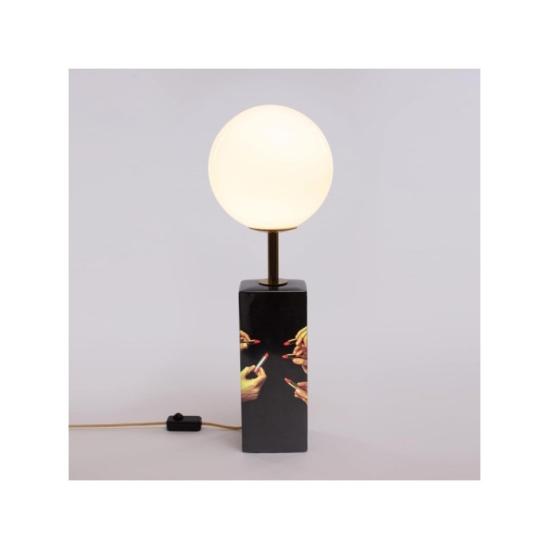 SELETTI Toiletpaper Lampe de table - Rouge à Lèvres
