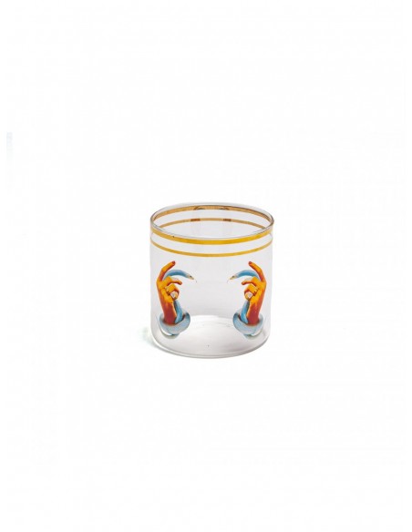 SELETTI Toiletpaper Glass - Hands with Snakes