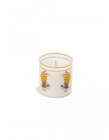 SELETTI Toiletpaper Glass Candle - Hands with Snakes