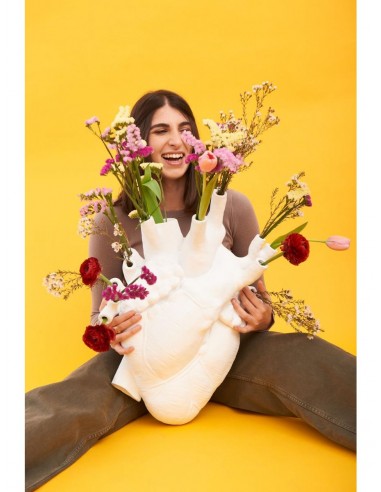 SELETTI Vase en porcelaine "Love In Bloom" (big)