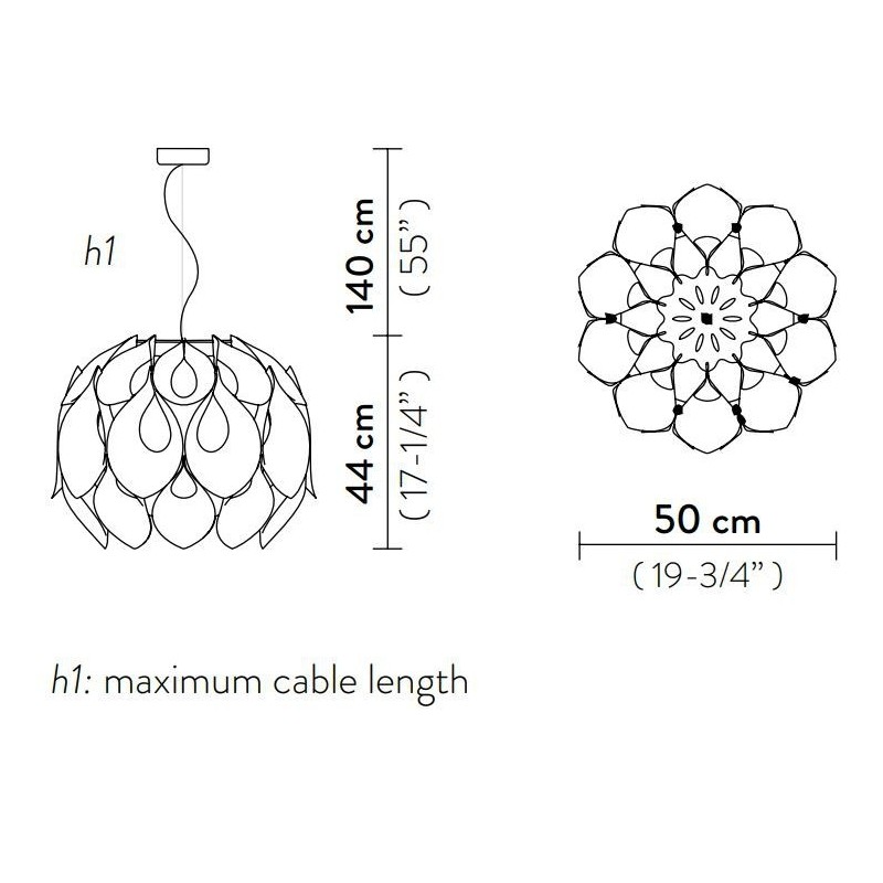 Slamp FLORA MEDIUM - SUSPENSION LAMP