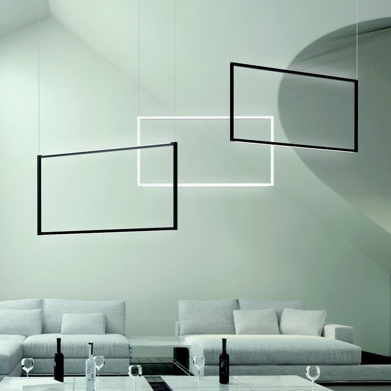 Nemo Spigolo Verticale Lampe suspendue - Noir - Outlet
