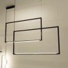 Nemo Spigolo Verticale Lampe suspendue - Noir - Outlet