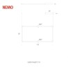 Nemo Spigolo Verticale Lampe suspendue - Noir - Outlet