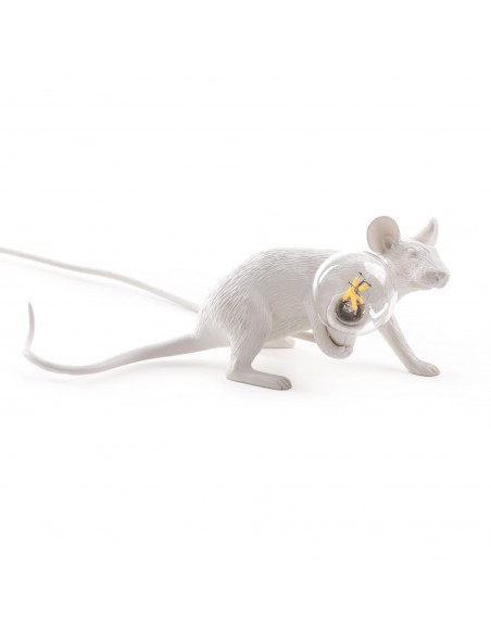 SELETTI Mouse Lamp Lie Down with USB connexion