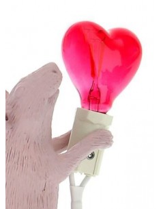 SELETTI Mouse Lamp Replace Bulb Heartshaped