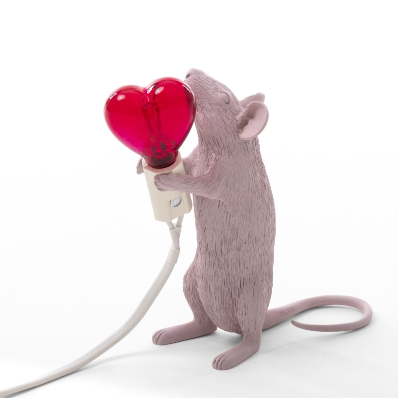SELETTI Souris Lampe Debout Love Edition