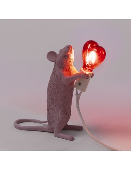 SELETTI Mouse Lamp Standing Love Edition